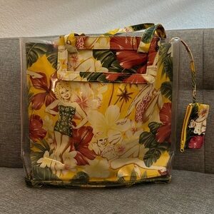Hawaiian pin up girl tote purse